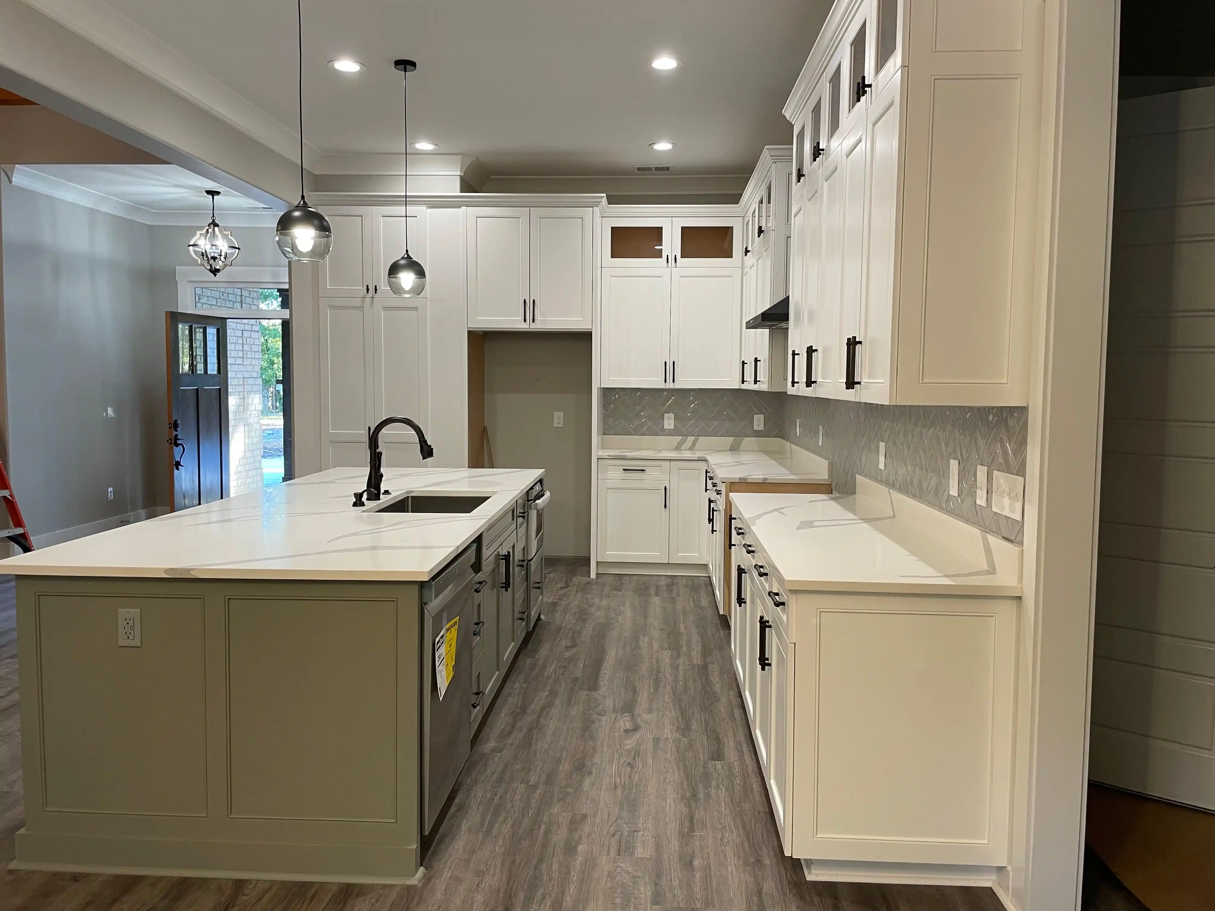 Cabinet door finish samples